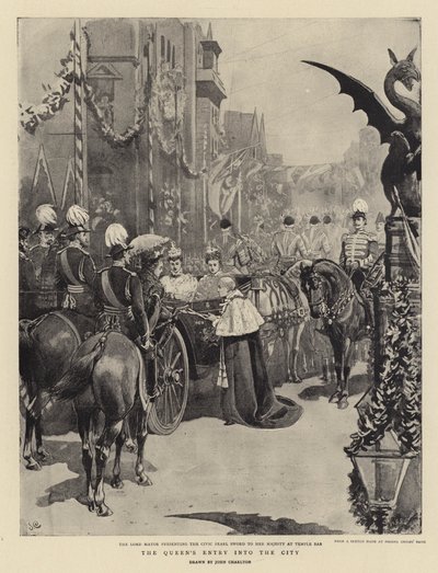 De intocht van de koningin in de stad door John Charlton